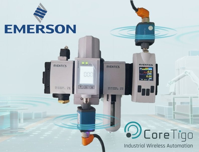 Emerson and CoreTigo Improve Sustainability and Save Costs with Wireless Air Treatment Solution 